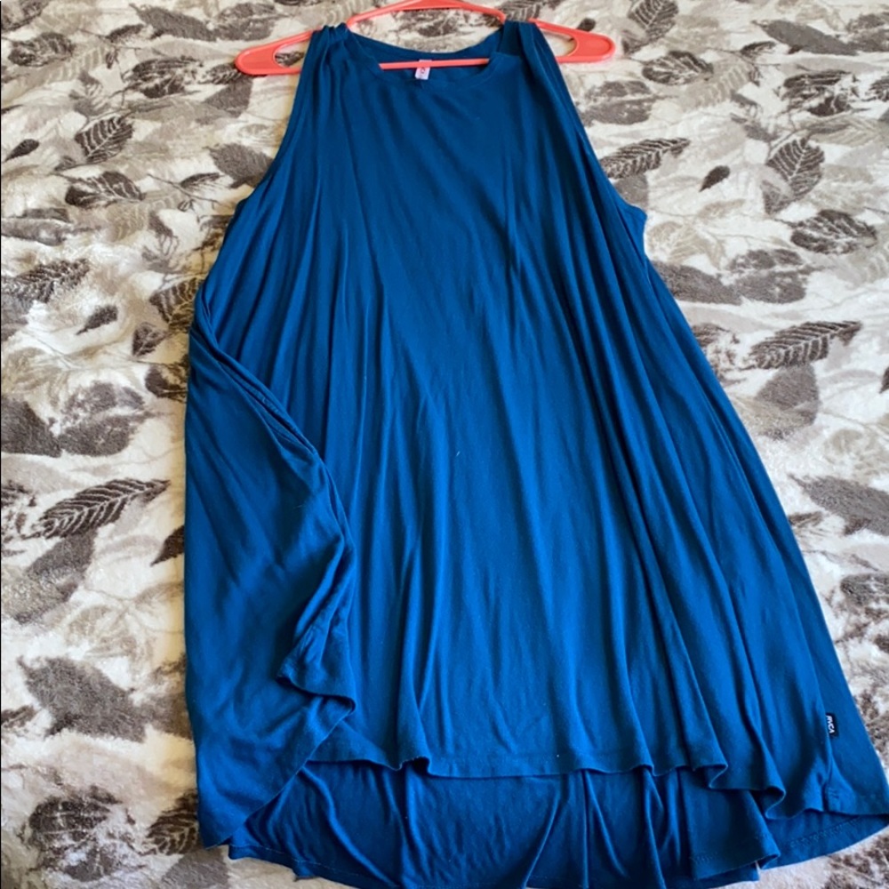 RVCA Royal blue cotton t shirt dress